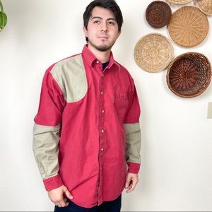 Men’s Button Down Shirt Large Columbia